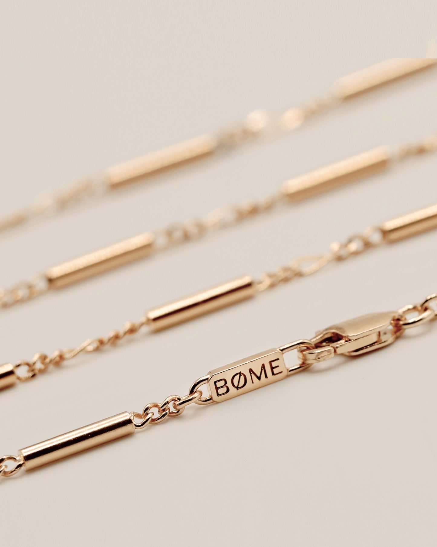 TUBE LINK CHAIN NECKLACE