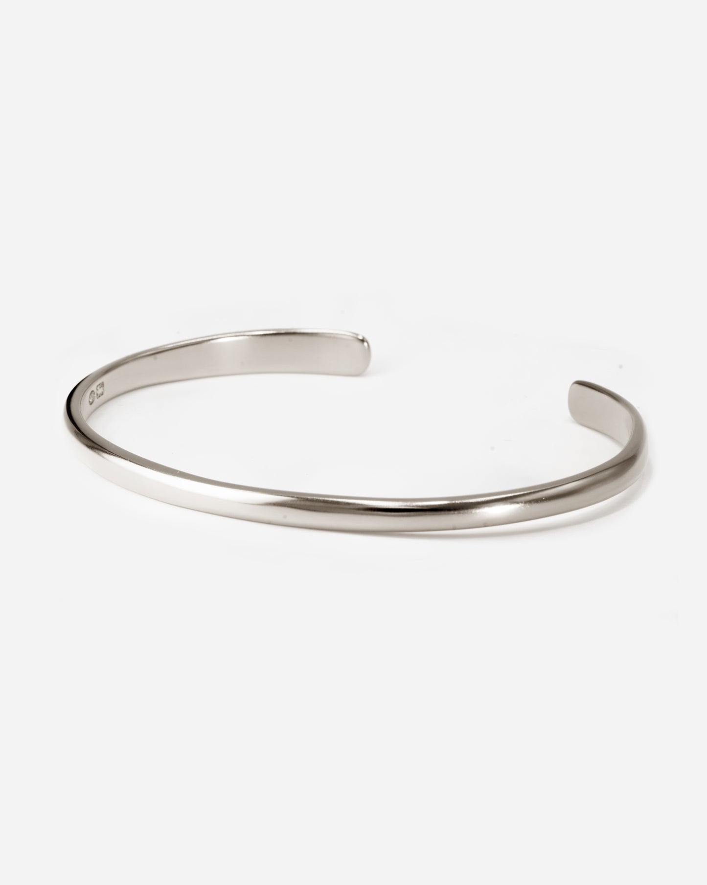 Men’s sterling silver Classic Cuff bracelet by BØME—smooth, minimalist design available in three sizes, offering timeless elegance and understated sophistication