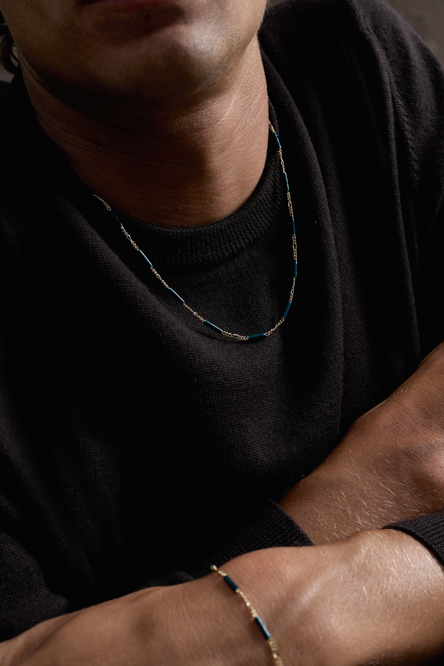 ENAMEL LINK NECKLACE