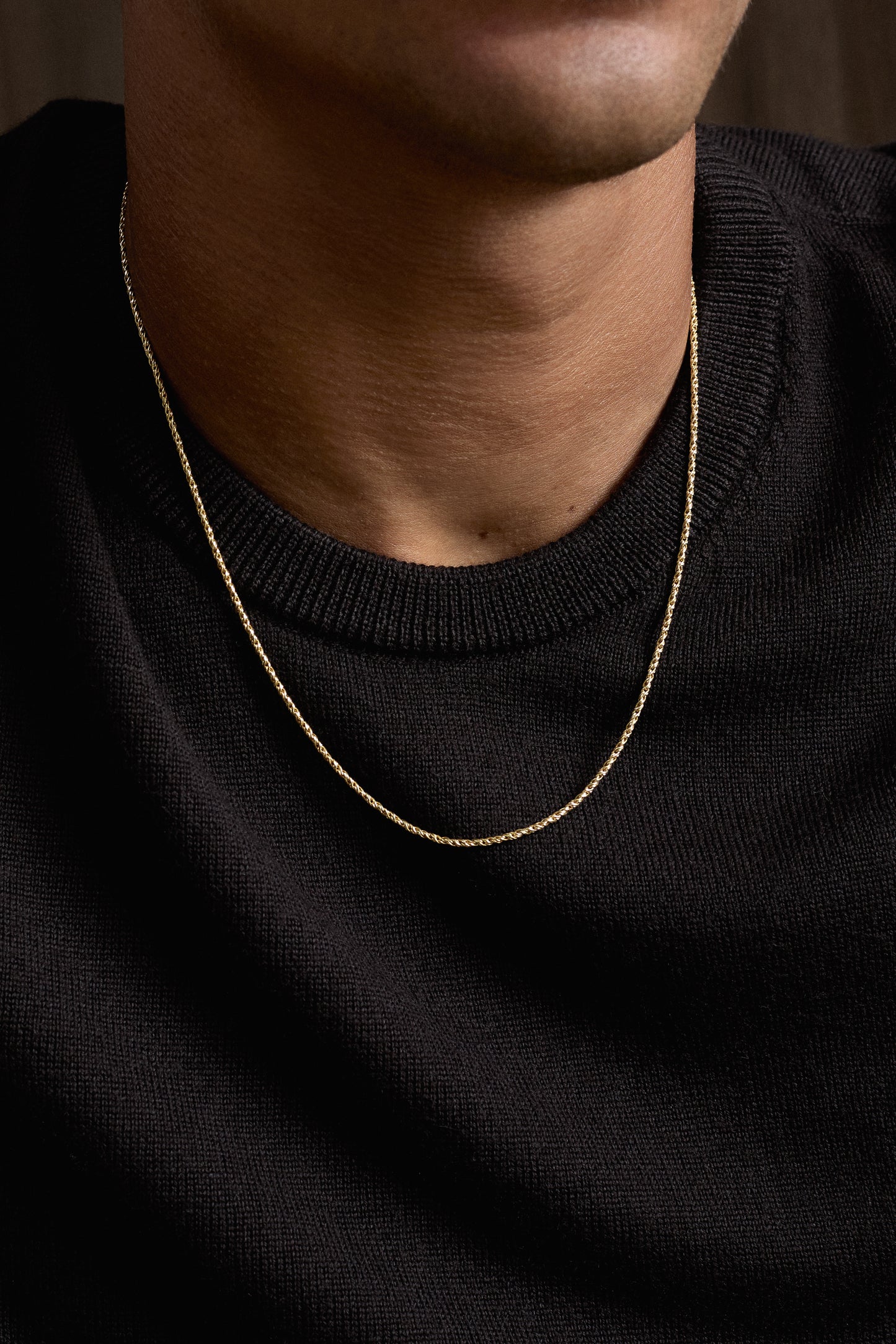 THIN ROPE CHAIN NECKLACE