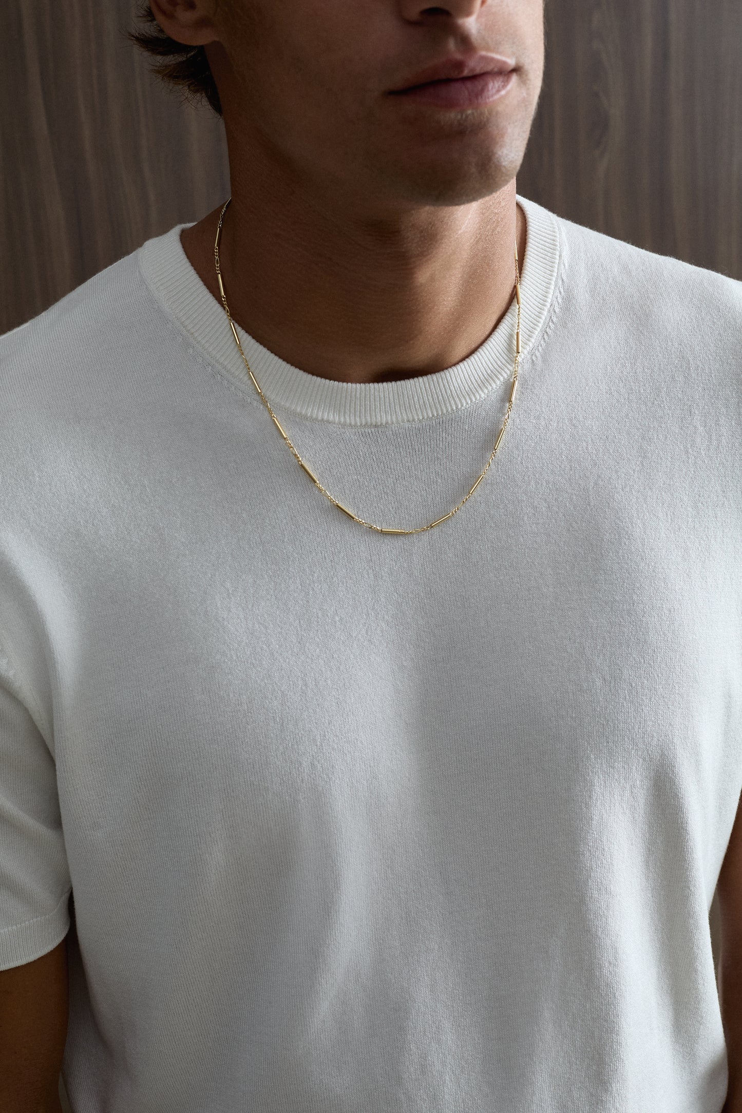 TUBE LINK CHAIN NECKLACE