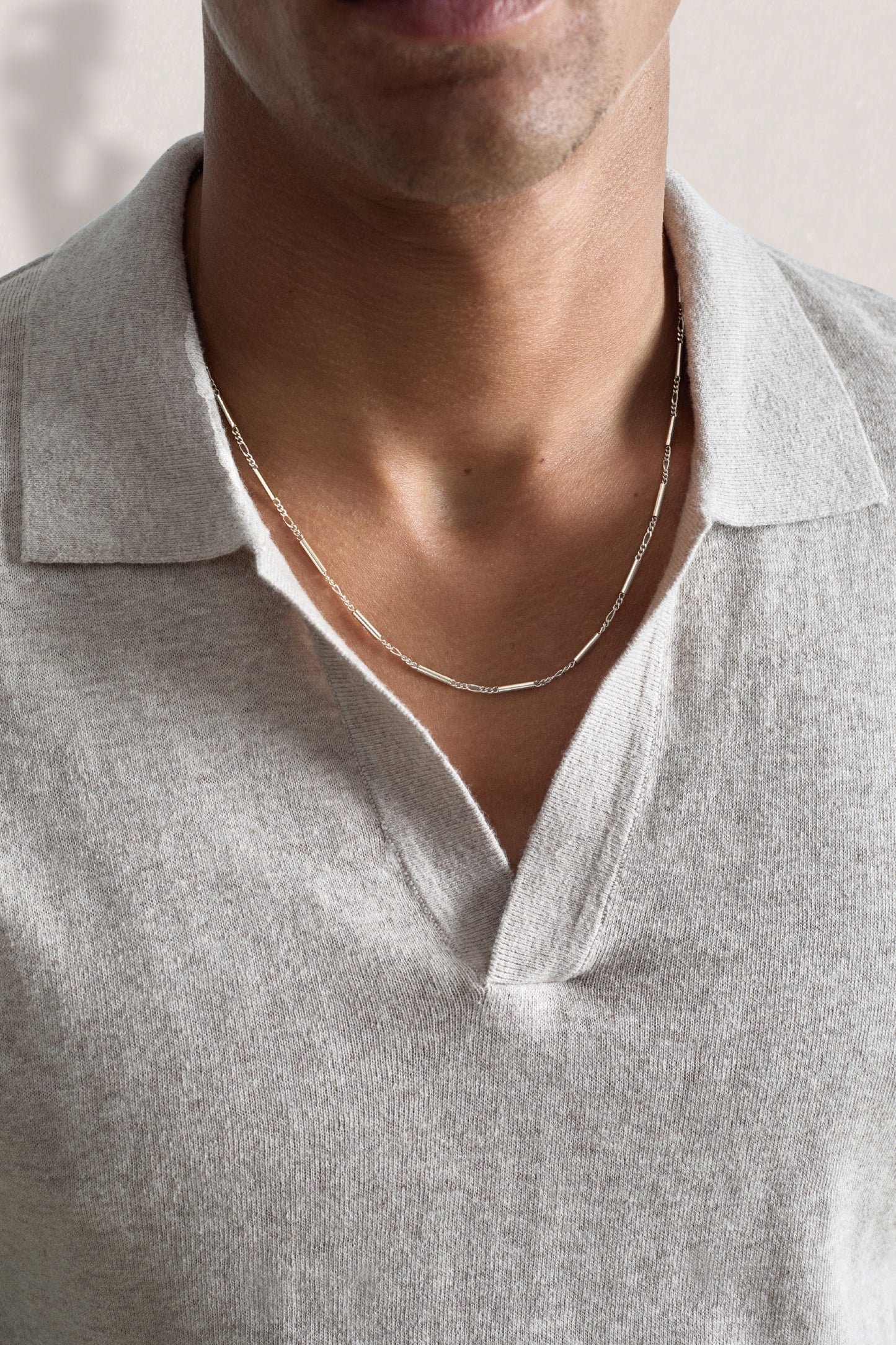 TUBE LINK CHAIN NECKLACE